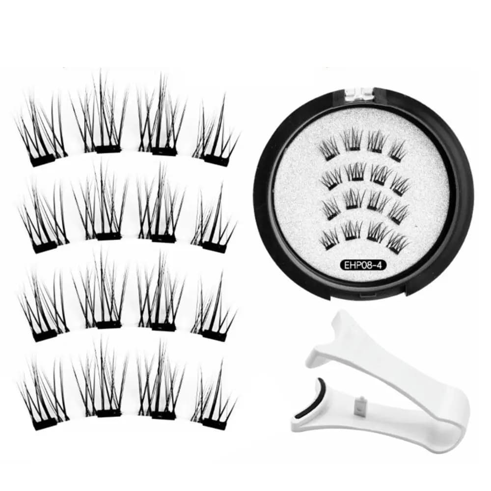 Reusable 3D Magnetic Eyelashes Natural Effect Soft False Lashes Zero Glue Beauty Eyelashes Supplies Women