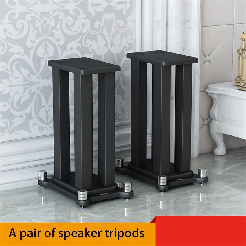 2pcs30x35CM Altoparlante professionale Treppiede Vassoio da tavolo Scatola satellitare Metallo Legno Surround Supporto da pavimento Piede in metallo Chiodo Rinforzo