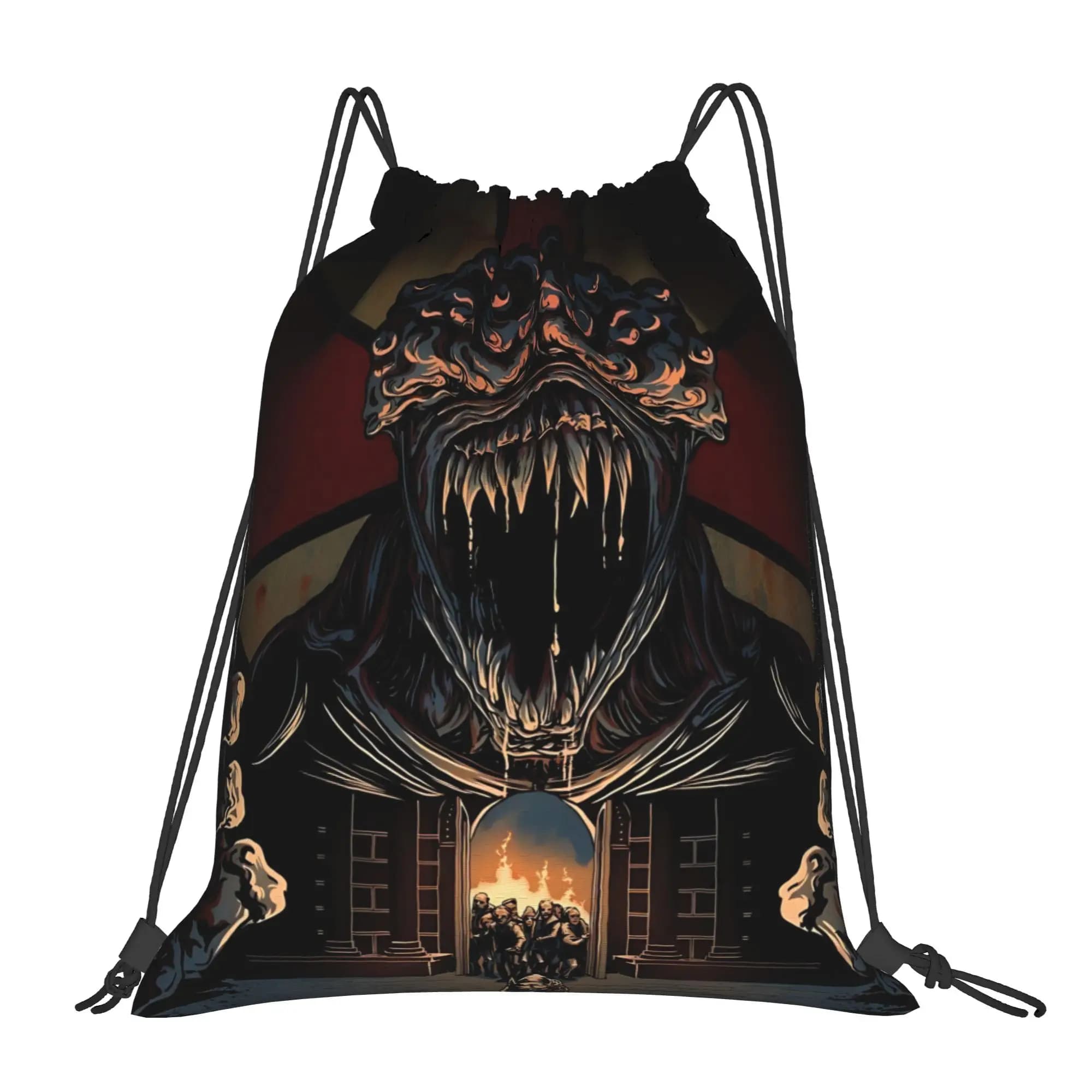 Borsa a sacchetto Resident Evil Funko, sacche con coulisse, borsa da viaggio, zaino stampato, borsa porta scarpe per scuola per ragazzi e ragazze