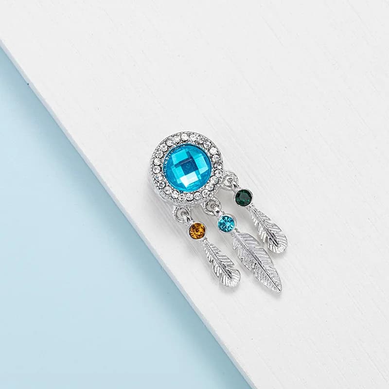 Oil-drop fashion, individual and light luxury style diamond-encrusted dreamcatcher spacer beads bracelet DIY jewelry accessories
