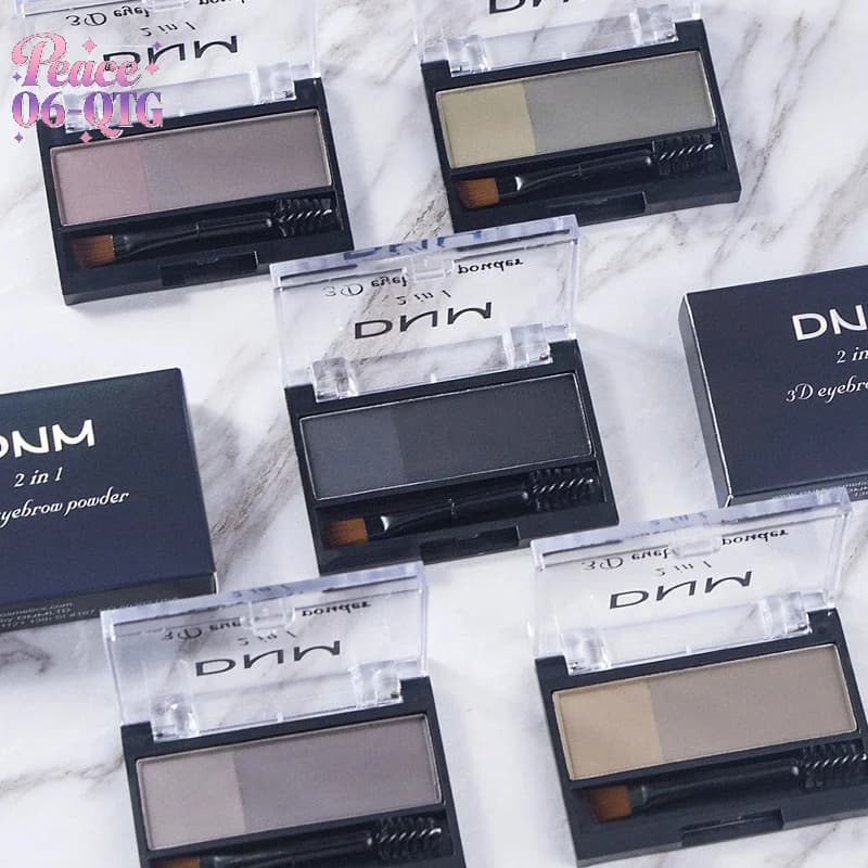 Professional Double Color Eyebrow Palette Set with Stamp, Eyebrow Enhancer, Eyebrow Shade