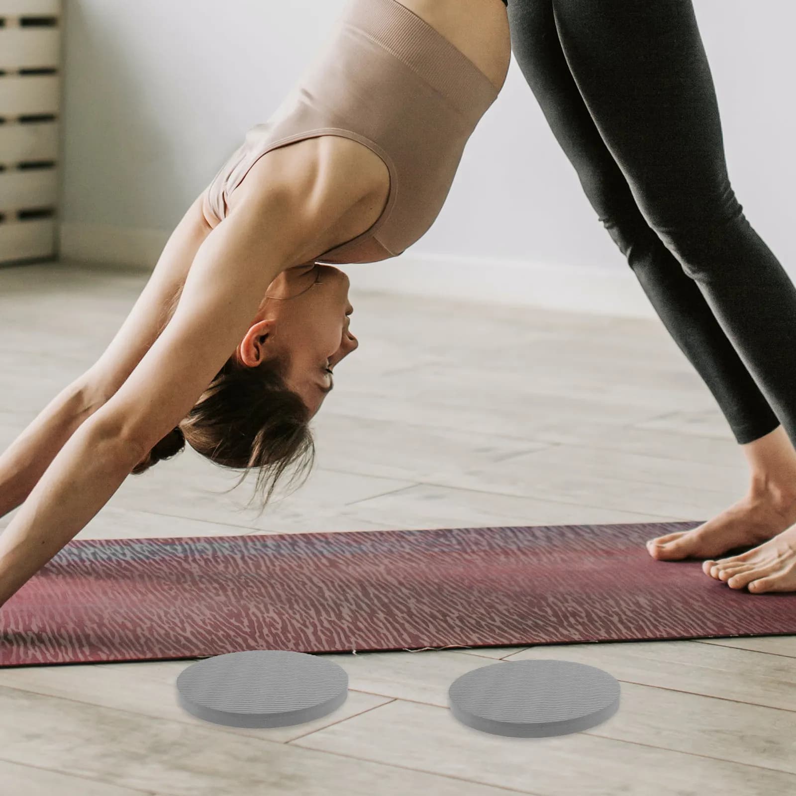 2 Pezzi Cuscinetti Morbidi in TPE Antiscivolo per Ginocchia, Protezione per Yoga, Pilates, Sit-up, Giardinaggio, Protezione per Gomiti e Ginocchia