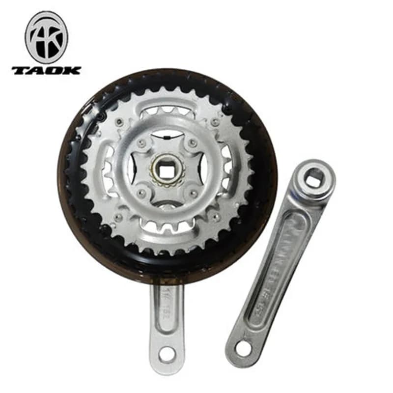Piastra dentata pieghevole per mountain bike, ruota piccola, diametro 152 mm, foro quadrato, pedivella per bicicletta, 20 pollici