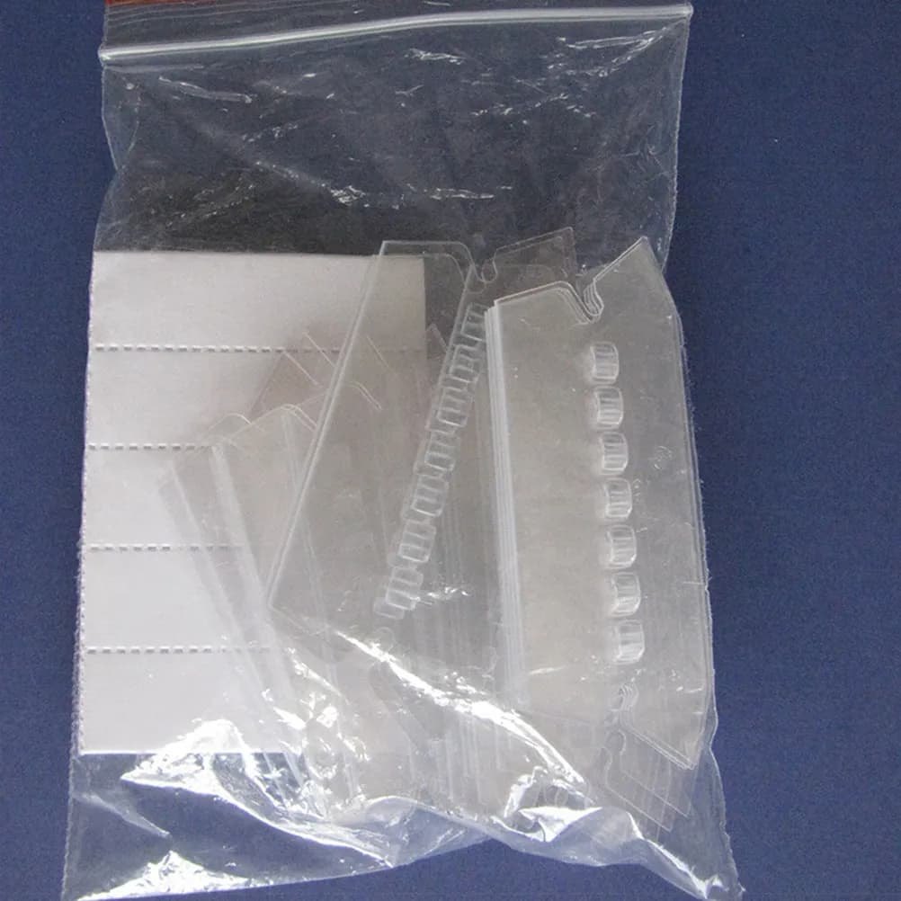 120 etichette in plastica ultra trasparente per cartelle sospese, identificazione rapida, organizzazione per ufficio e scuola, etichette per documenti riutilizzabili
