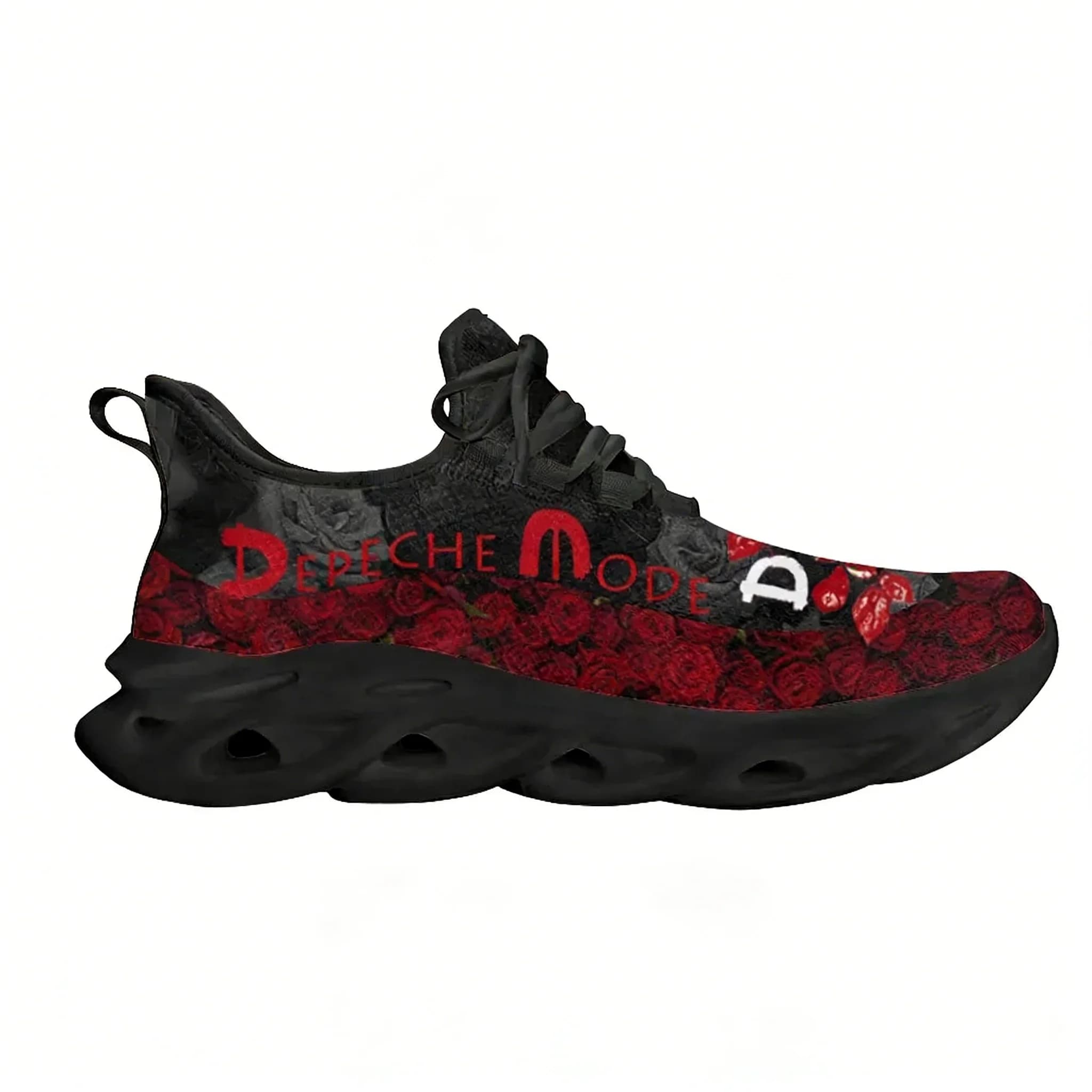 Depeche Rock Band Mode Flats Sneakers Hip hop Rock Scarpe sportive da uomo e da donna Scarpe da corsa Sneaker Calzature Scarpe da trekking e da viaggio Balck