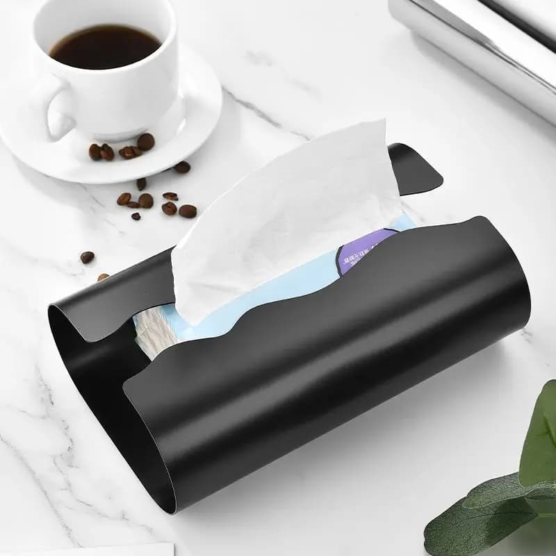 Stainless Steel Tissue Box Modern Living Room Tissue Boxes Luxury Restaurant Desktop Napkin Box Home Decoration Storage Ornament