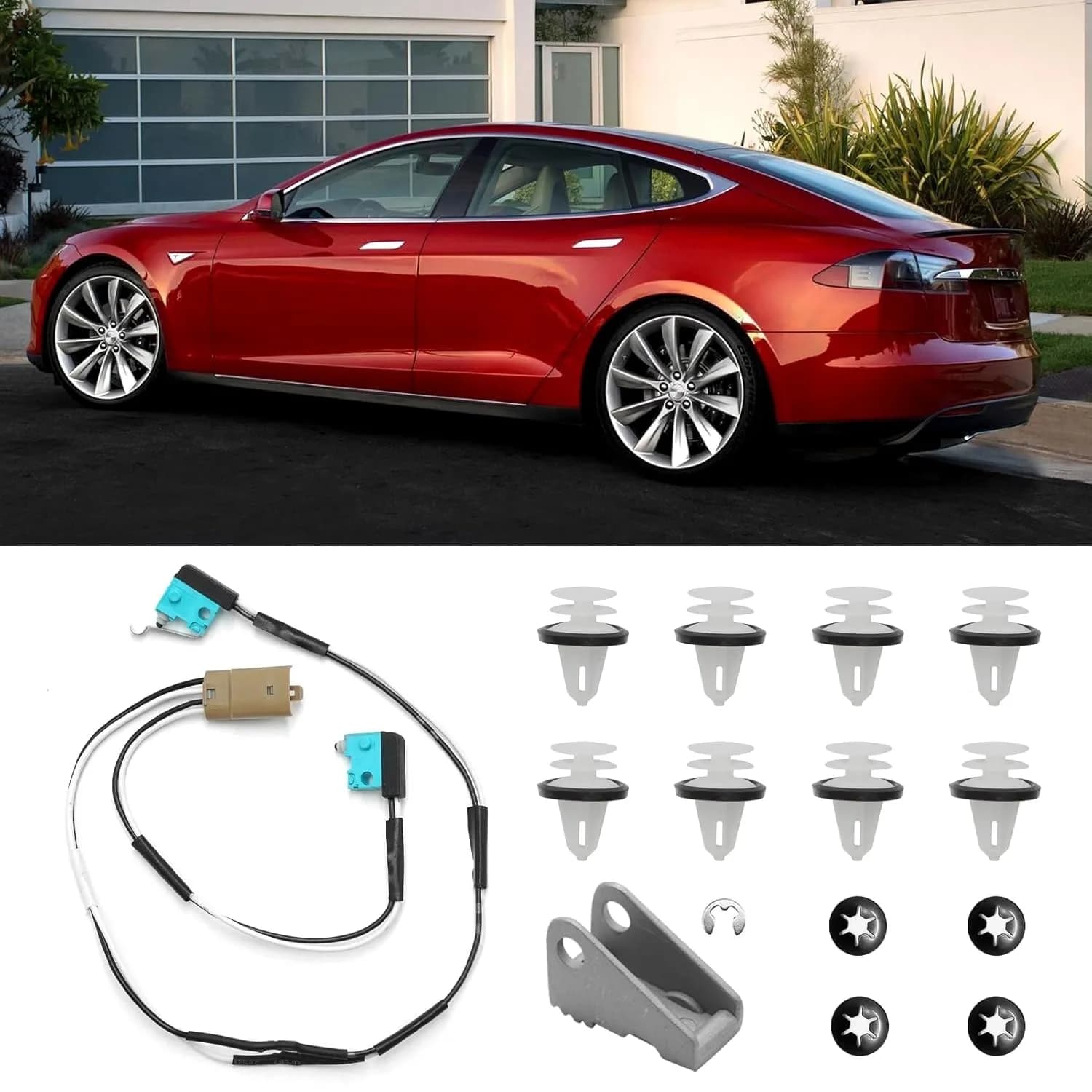 Compatibile con il kit di ricostruzione maniglia porta Tesla Model S 2012-2017 per 1042845-00-A 1042845-00-B 1016009-00-C 1025401-00