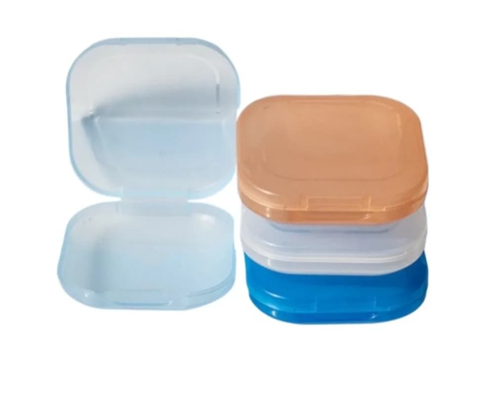 30 Pieces Transparent Container for Dentarian Protectives, Parade Box, Orthodontic Case, Container for Retainer, Box for Fin teeth
