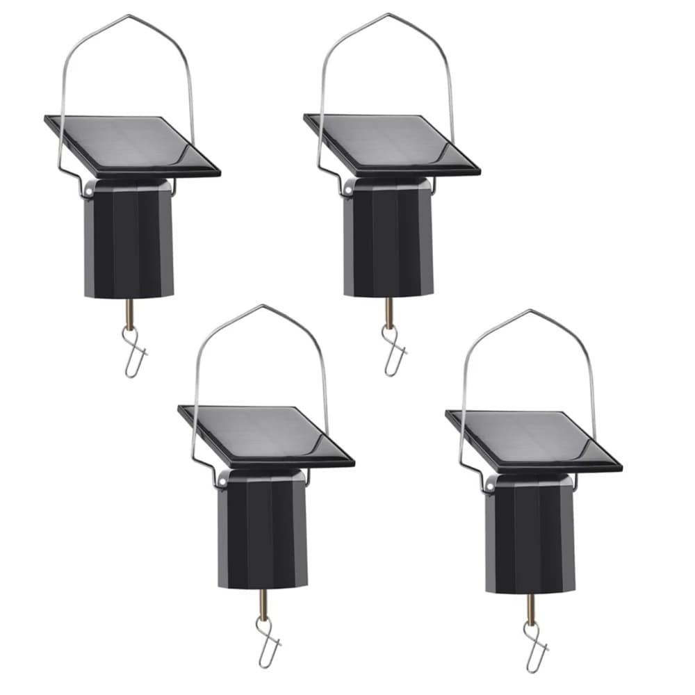 2-4PCS Solar Powered Wind Chime Motors, Rotating Hanging Wind Spinner Motor With Hook, Solar Chime For Outdoor Decoration