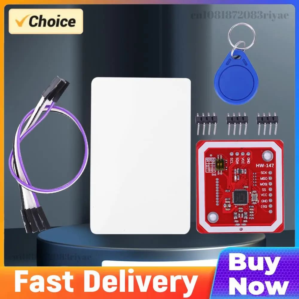 NFC RFID Module PN532 13.56MHz V3 User Kit, Near Field Communication Reader, Wireless RFID Module SPI I2C UART for Arduino