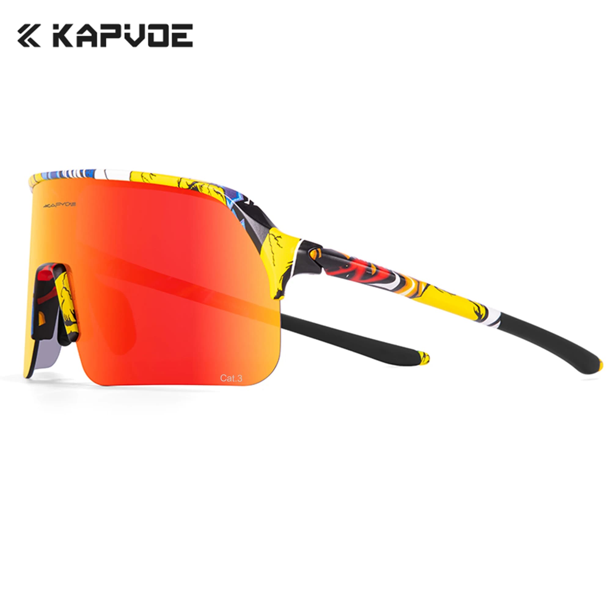 Kapvoe Hiking Eyewear Men's Cycling Sunglasses Sports Glasses Driving Bicycle Camping Glasses for Women Outdoor Goggles UV400