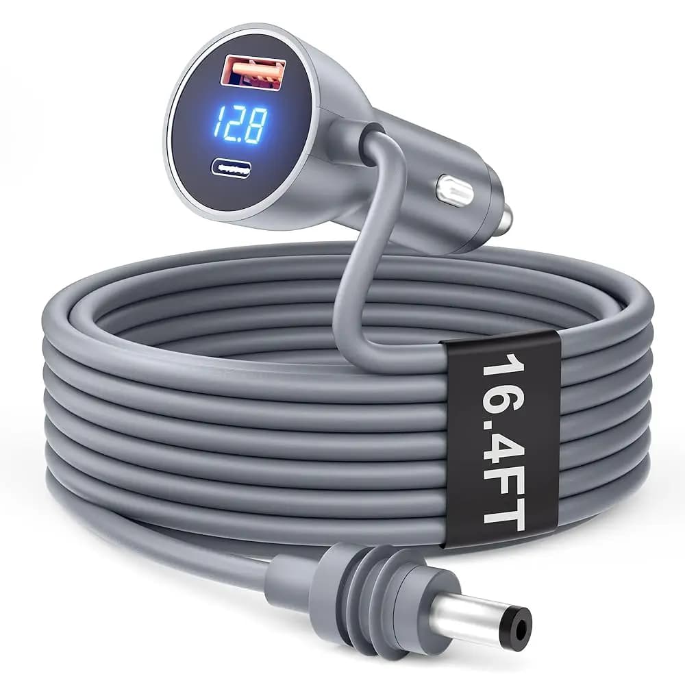 Spedizione Gratuita Adattatore per Cavo Auto Starlink Mini 16.4ft, Accessori Starlink Mini, Cavo di Alimentazione per Auto, Caricatore DC 12V 24V per Accendisigari