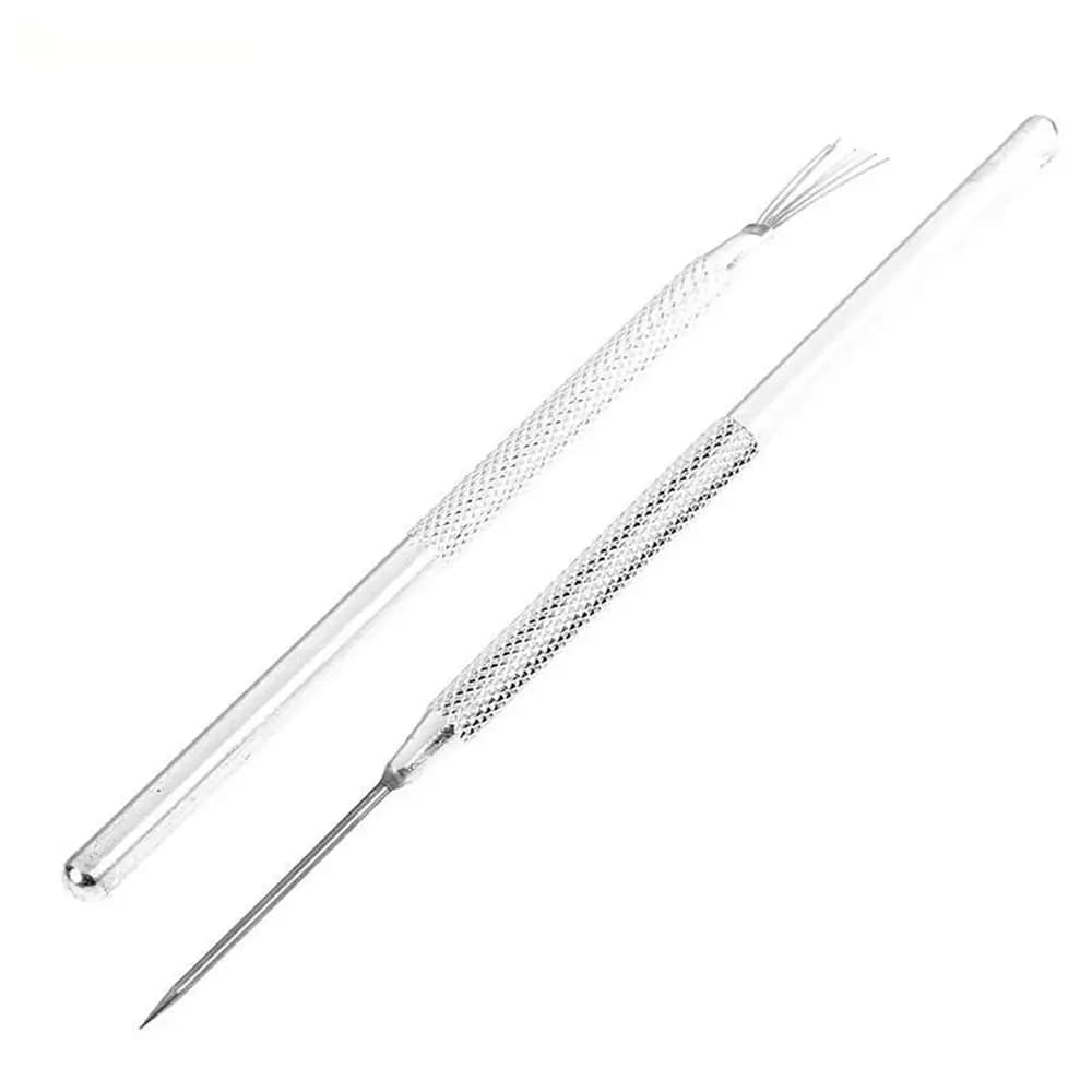 1 pz struttura durevole ceramica argilla strumento per scolpire modellazione filo di piume texture pennello ceramica polimerica 7 pin ago da intaglio