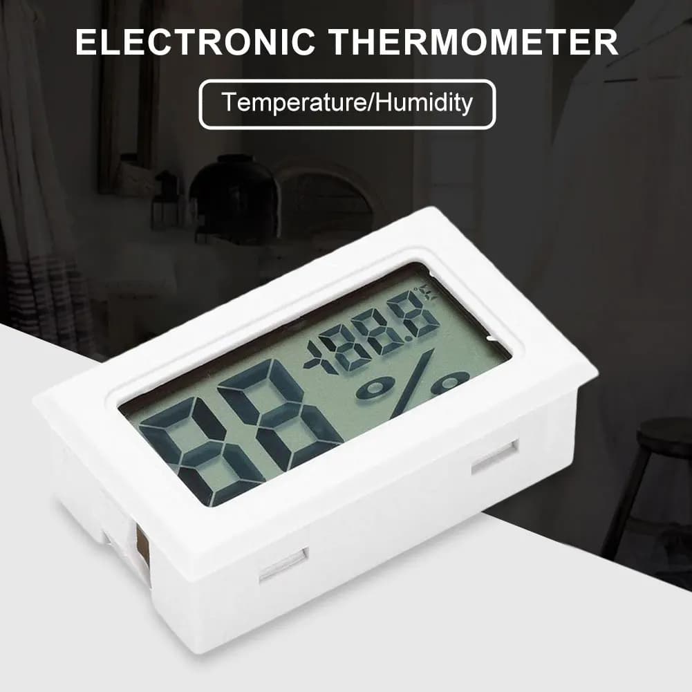 Miniaturized Sonda Thermometers with LCD Display, Practical Temperature Sensor in Fahrenheit, Versatile for Rettili Incubator, Aquarium, Pollame