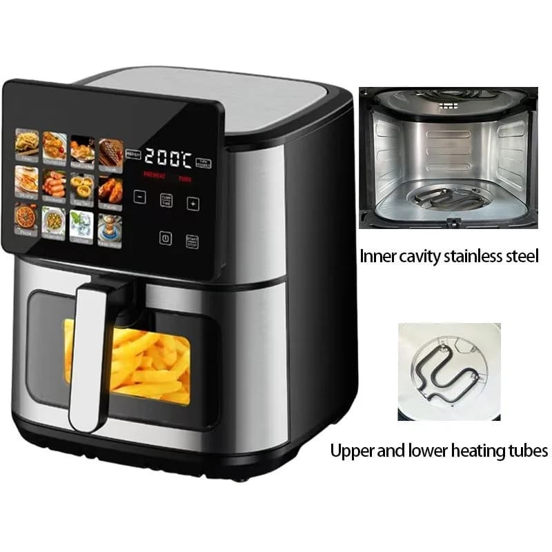 No color screen menu Digital control Air fryer, visual multi-function touch screen Household air fryer