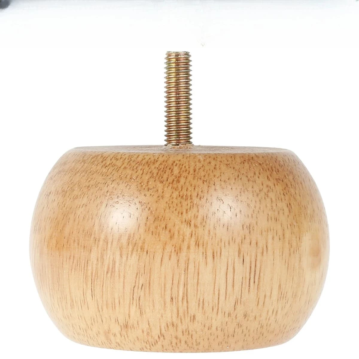 4/8PCS Gambe per mobili Gamba per mobili in legno Piedini per mobili solidi Piedini rotondi per panino con 4 viti Set di sostituzione piedini per sedie antiscivolo