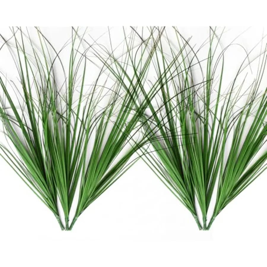 6PCS Artificial Grass Plant, Artificial Shrubs Wheat Grass, Artificial Greenery Stems Fake Weed for Room Indoor Home Decor, Art