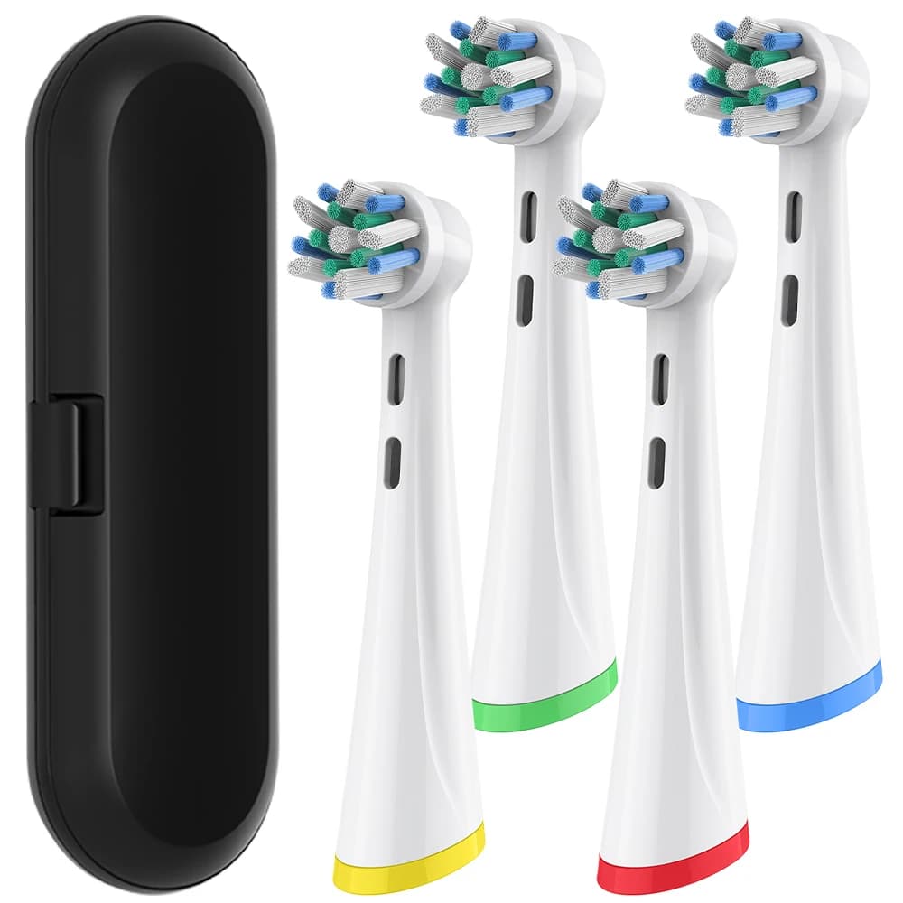 Custodia da viaggio per spazzolino e testine di ricambio professionali compatibili con spazzolini elettrici Oral B iO 2/3/4/5/6/7/8/9/10