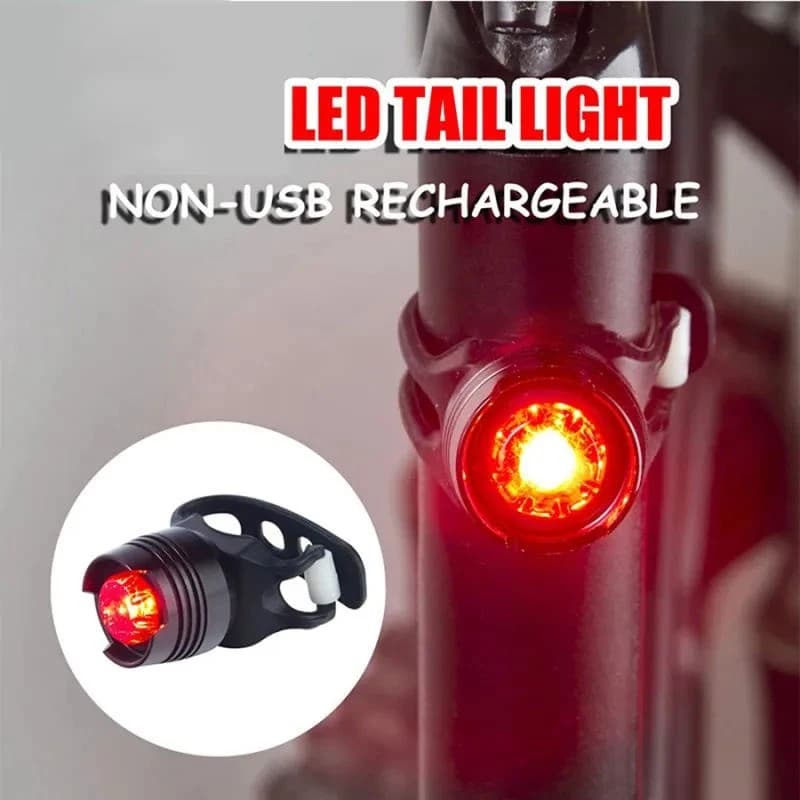 Fanale posteriore per bicicletta - Spia di sicurezza rossa impermeabile ricaricabile tramite USB per MTB/bici da strada