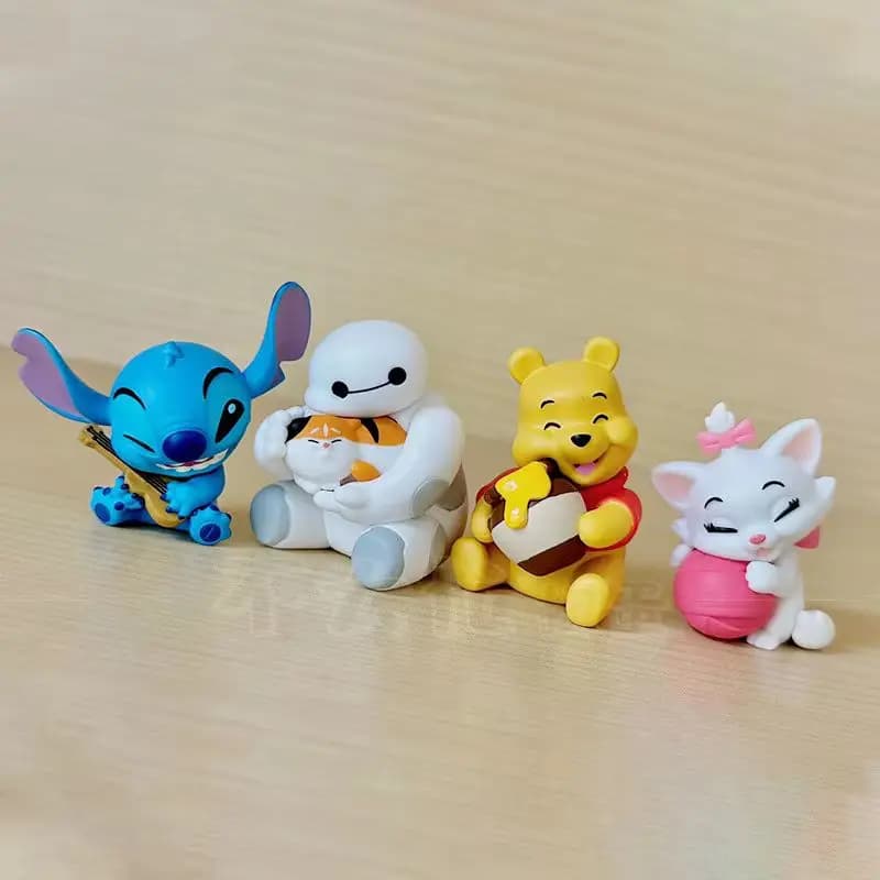 New Product In Stock Movie Stitch Winnie The Pooh Character Hug Toy Design Blind Box Desktop Decoration Festival Creative Gift