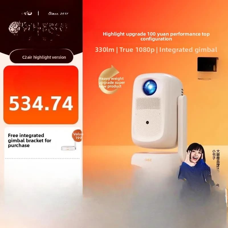 proiettore domestico proiettore ad altissima definizione 1080P intelligente portatile 4K decodifica home theater senza proiezione dello schermo