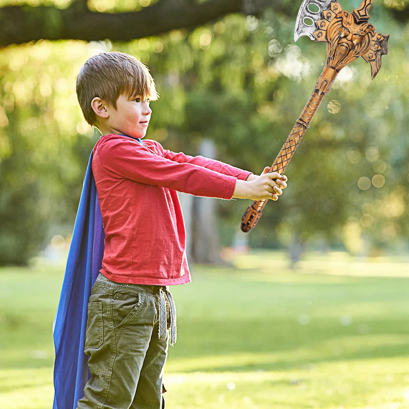Set di Armi da Battaglia in Rame Antico, Accessori per Cosplay per Bambini, Arco e Frecce in Plastica per Halloween e Spettacoli Teatrali