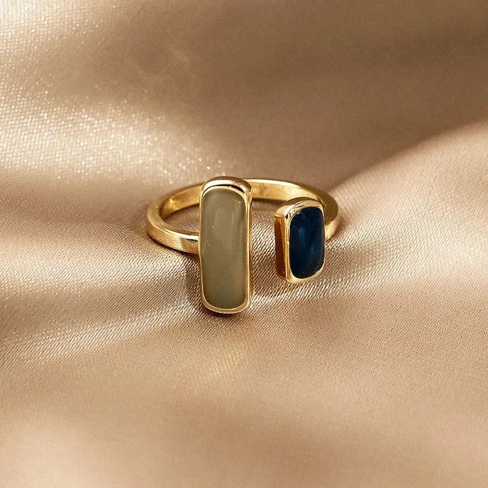 1PCS French retro-style Japanese light luxury ring for women, fashionable niche design with a high-end feel, open-ended index finger ring