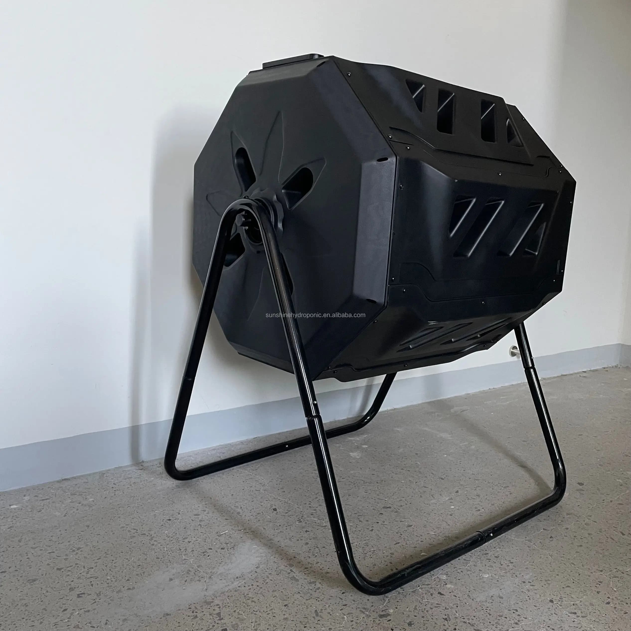 Sunshine Garden Grass Flowers Plants Organics Dual Rotating Outdoor Composting Tumblers Garden Compost Bin 43 Gallon Hexagonal 2