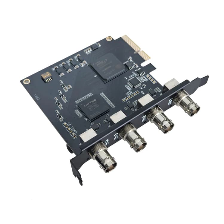 4-Channel SDI PCIe X4 1080p high definition broadcast video capture card for Windows 10/Linux OBS Vmix