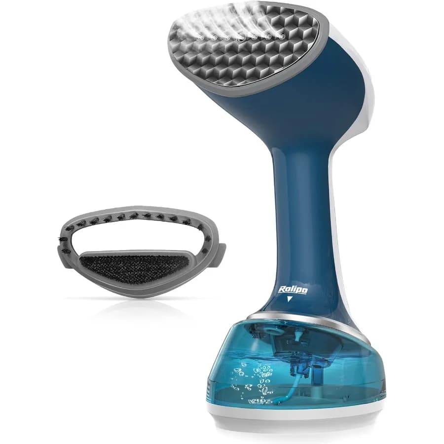 Piroscafo portatile per vestiti 1200W con grande serbatoio dell'acqua da 360 ml Piroscafo per indumenti portatile per rimozione rapida delle rughe Ideale per la casa