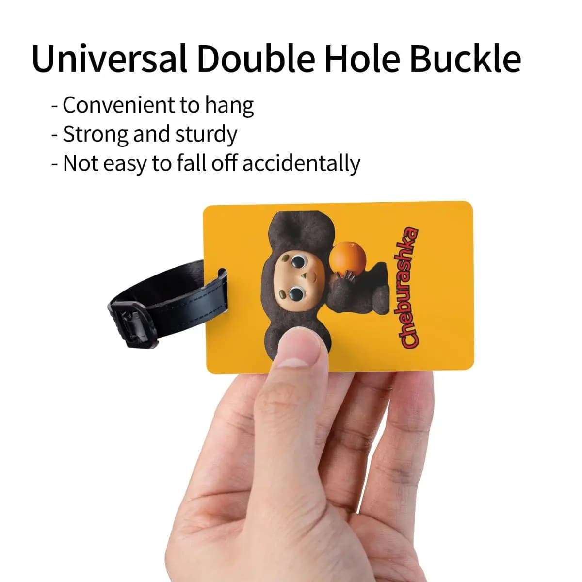 Etichette per Bagagli Cheburashka, Accessori per Valigie, Targhette per Bagagli da Viaggio, Porta Etichette con Nome e Indirizzo