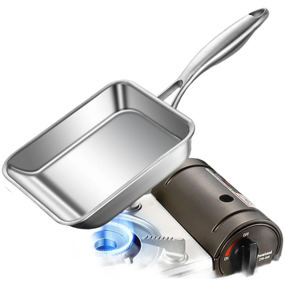 Japanese Egg Pan Square Omelette Pan Nonstick Omelette Frying Pan Suitable For All Stove Types Multi-layer Bottom