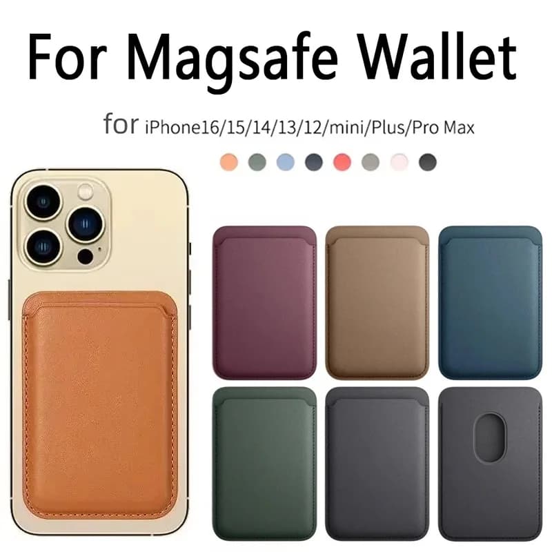 Magnetic Wallet PU Leather Card Holder Case For IPhone 16 15 14 13 Pro Max Ultra Slim For MagSafe Accessorise With Card Storage​