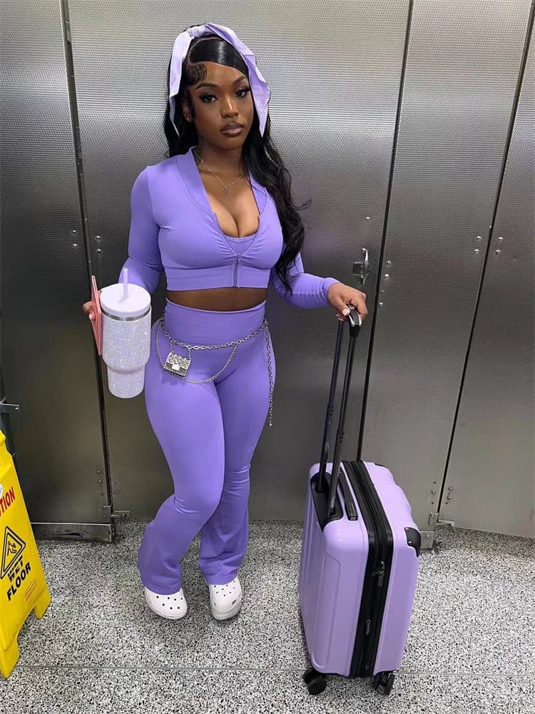 Wmstar 3 Piece Sets Women Wholesale Vest Long Sleeve Coat and Legging Pants Sets Casual Solid Fall Matching Suit New Fashion