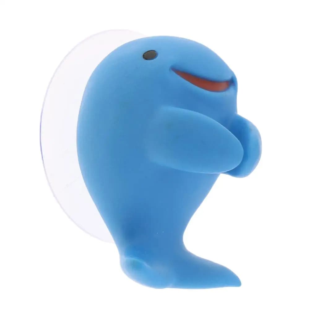 Ganci a ventosa da parete a forma di animali dei cartoni animati, porta spazzolino e organizer per chiavi per l'arredamento del bagno