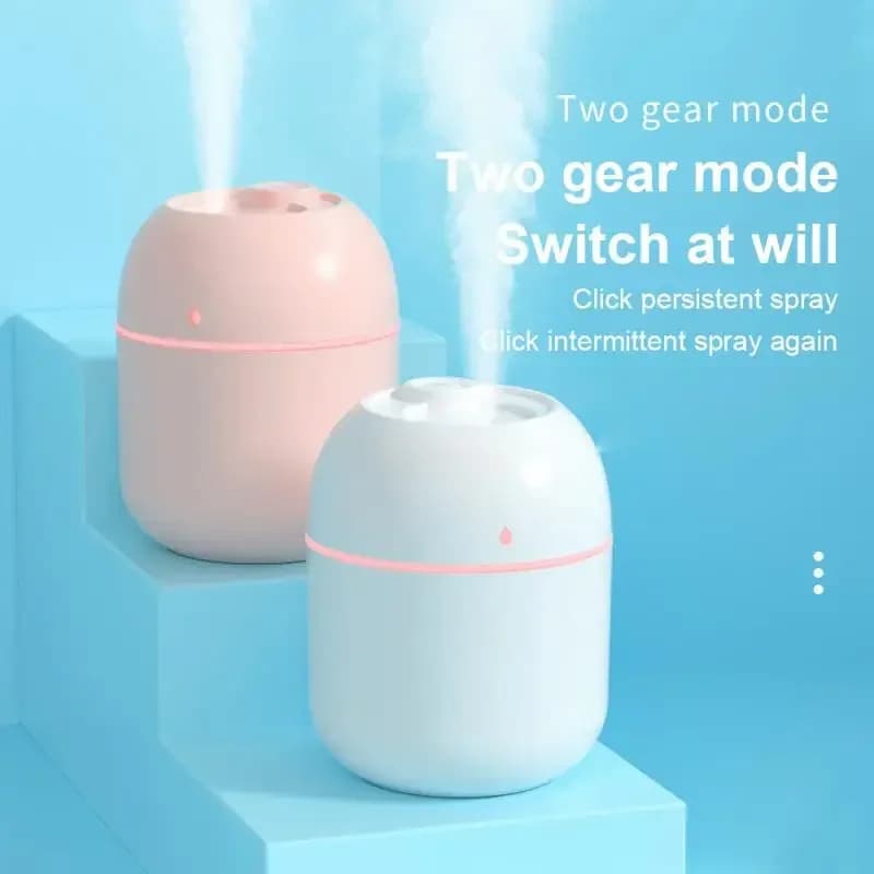 USB Air Humidifier Portable LED Lamp Mini Atomization Diffuser Car Purifier Aroma Anion Mist Maker With LED Night Light