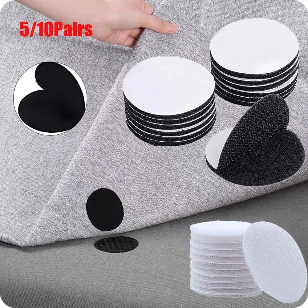 5/10 paia 60mm punti adesivi adesivi nastro rotondo autoadesivo nastro adesivo biadesivo con gancio per forniture per ufficio domestico