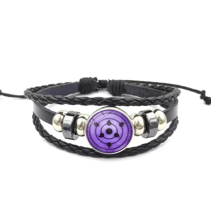 Anime Accessories Leather Bracelets Cosplay Anime Figure Uzumaki Kakashi Prop Cool For Fans Men Jewelry Gifts