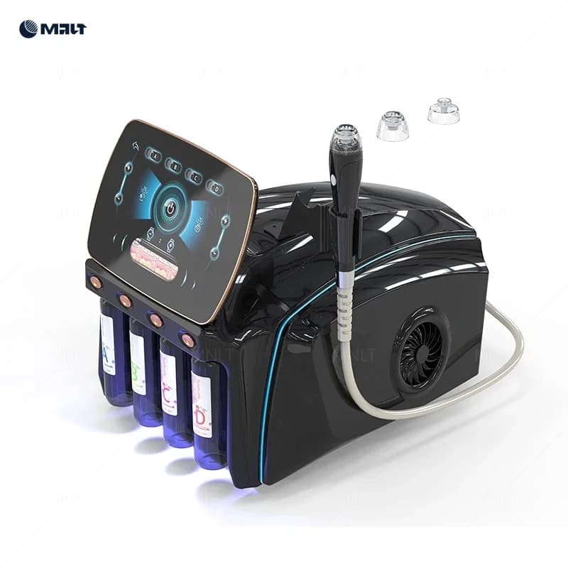 Factory Promotion Price 17 In 1 Co2 Bubble Super Oxygenation Portable Oxygen Facial Machine With Vitamin C Serum Salon Spa