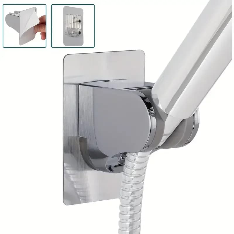 Universal support for wall ceiling, adjustable shower bracket for home use, self-adhesive bathroom accessories