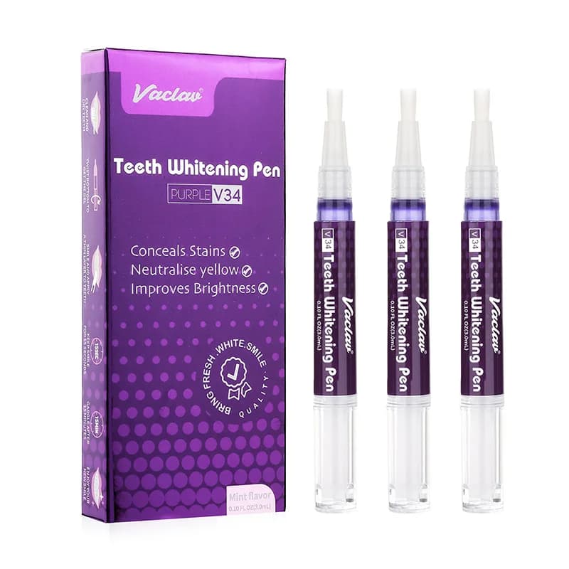 1/2/3/4pcs White teeth whitening pen V34 Strong dazzling white tooth whitening pen Remove Macchie Dei Denti Plate Oral hygiene tools