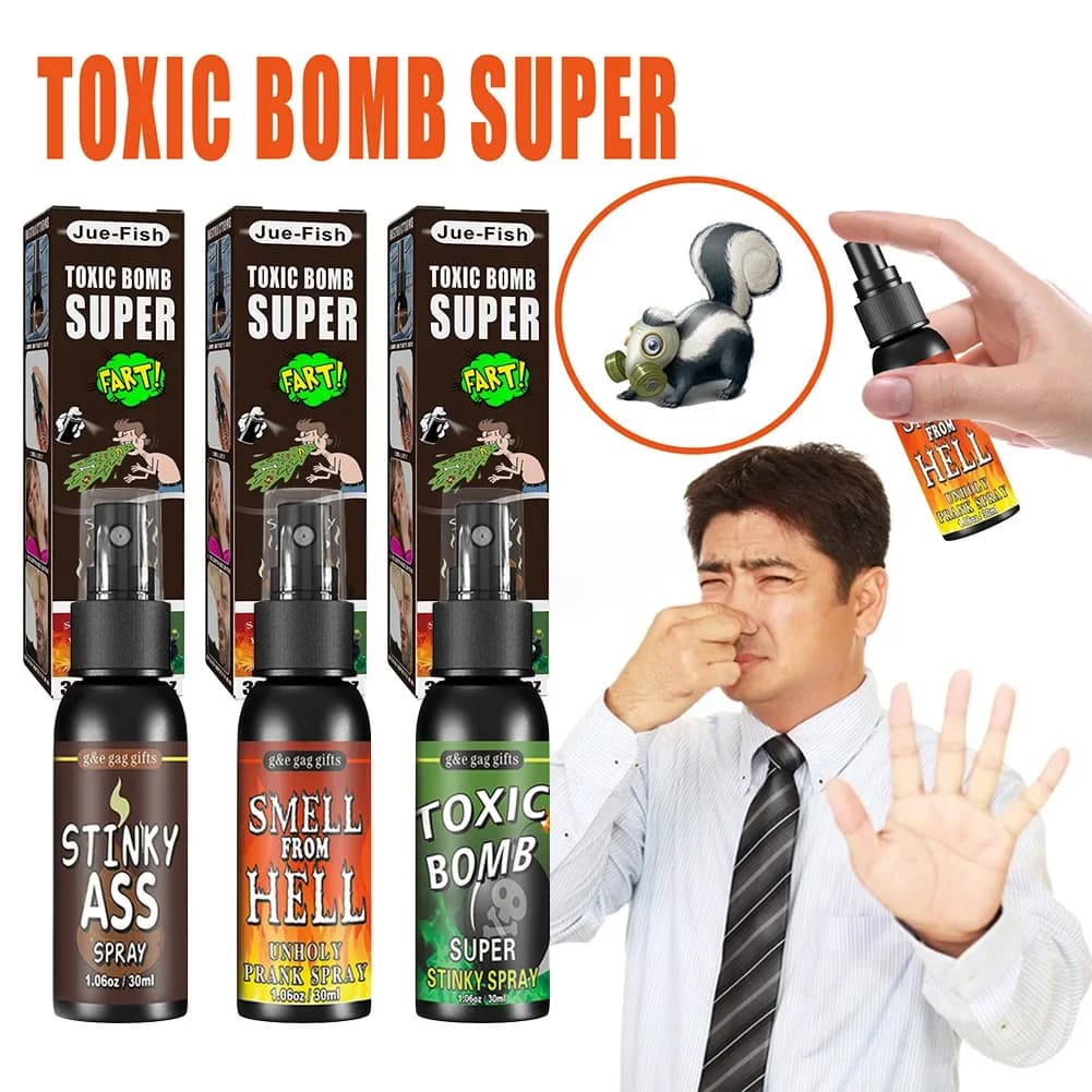 30ml Scoreggia Gag Spray Scherzo Scherzo Plastica Terribile Odore Spray Rifornimenti Del Partito Parodia Odore Spray per Adulti Bambini Halloween Giocattoli Divertenti