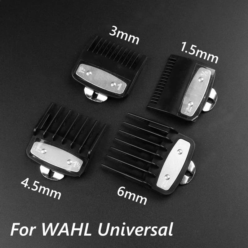 2/3/4 pezzi per Wahl universale tagliacapelli limite pettine nero trasparente rosso guida trimmer protezioni attacco 1.5mm 3mm 4.5mm 6mm