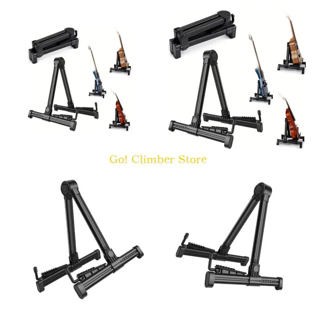 Q84C Adjustable Folding Musical Instrument Stand for Guitar, Violins and Ukuleles