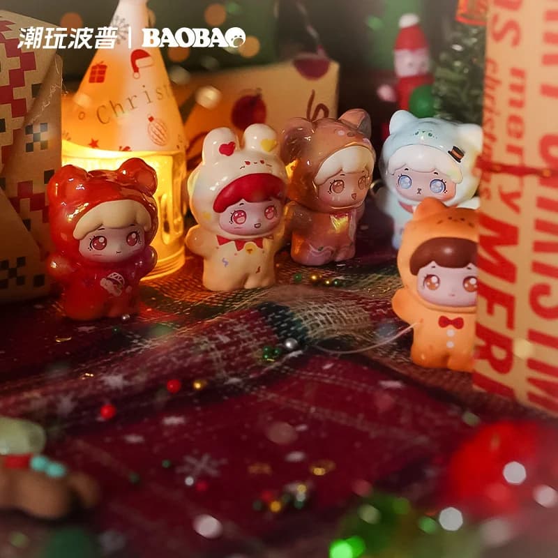 Pop Baobao Pet Store - Blind Box e Blind Bag con Bambole Carine a Tema Natale e Carnevale, Ornamento da Scrivania Fatto a Mano, Regalo