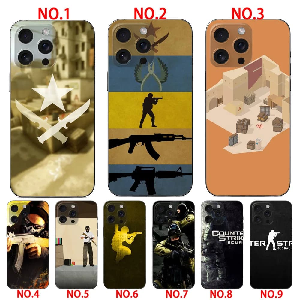 Counter Strike cs go Game TPU soft case for iPhone 16E 17E SE4 17 17 air 17 Pro 17 Pro Max 5 5S SE 2016
