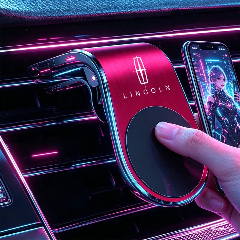 Supporto magnetico per telefono da auto, accessori in metallo per Lincoln Continental MKZ Town-car Aviator Navigator MKX Zephyr Voyager MKC