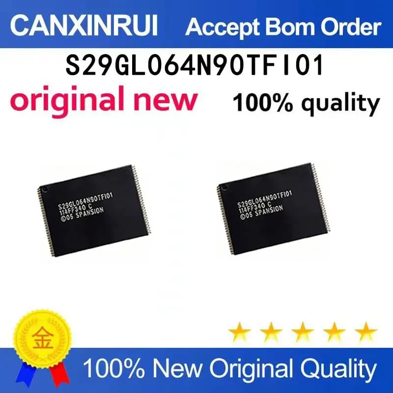 (5-100 pieces)Brand new original S29GL064N90TFI01 package TSOP56 flash chip spot chip IC