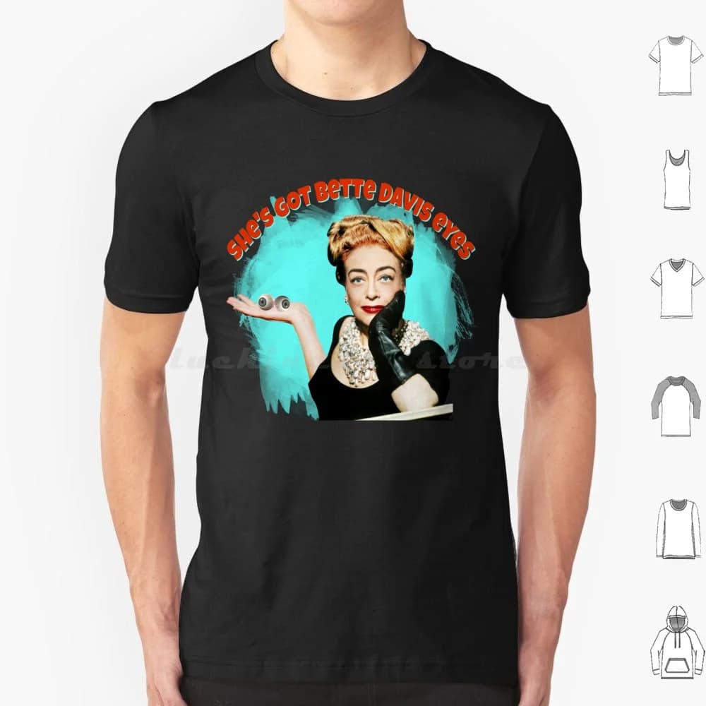 Joan Eyes T Shirt Uomo Donna Bambini 6xl Joan Eyes Mommie Dearest No Wire Hangers Umorismo Arte Strana Cultura pop Qualunque cosa succeduta