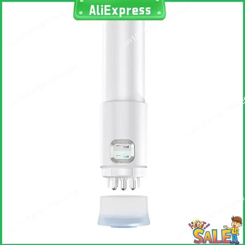 A04R 2In1 Spazzola per massaggiatore per cuoio capelluto per medicina Siero di olio essenziale Applicatore di olio per cuoio capelluto Massaggiatore per la testa per la crescita del trattamento dei capelli 1
